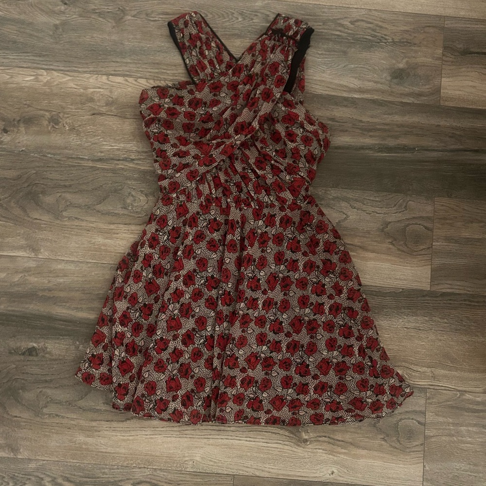 The kooples red black mini dress size XS